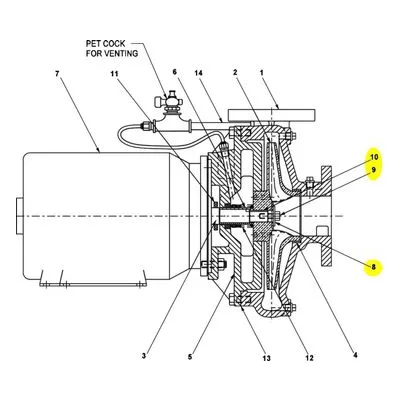 AMT Pump Repair Part 428A-010-97, IMPELLER KIT 428A-95 1750 RPM Model.