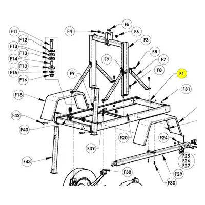 AMT Pump Repair Part 5585-100-90, MOUNT FRAME SUBGROUP. 5585-H6, 5587-D6, 5586-H6, 5588-D6 & 5587-Y6 Trash Pumps.
