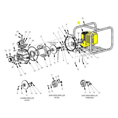 AMT Pumps 1639-070-00 HONDA GX200 RECOIL START 5/8 THD SHAFT OHV ENGINE