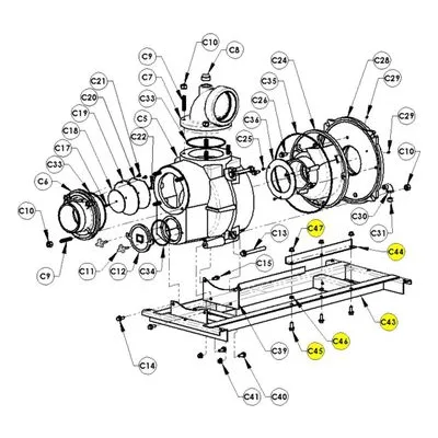 AMT Pump Repair Part 5585-101-90, ANGLE FRAME SUBGROUP. 5585-H6, 5587-D6, 5586-H6, 5588-D6 & 5587-Y6 Pumps.