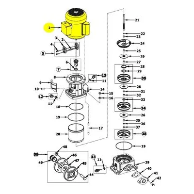 AMT Pumps 1627-329-00 1.5HP 3PH 56C TEFC 3450RPM 230/460V PREM EFF MOTOR