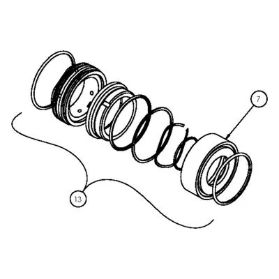 AMPCO Sanitary Pump Repair Part GS02600653-ND, 758 SINGLE SEAL KIT N/C/V, NEW DESIGN