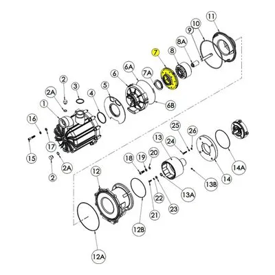 Finish Thompson 106746 Pump Repair Spare Part Impeller Assemblies