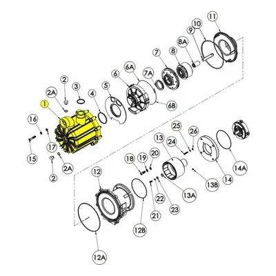 Finish Thompson 106437 Pump Repair Spare Part Housing