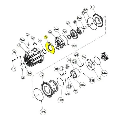 Finish Thompson 106438-1 Pump Repair Spare Part Separator Plate