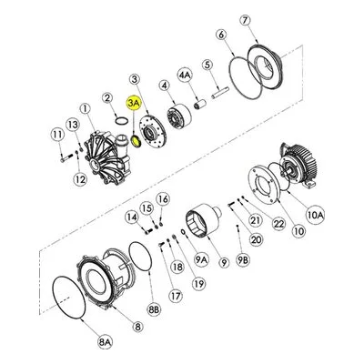 Finish Thompson J103899 Pump Repair Spare Part PTFE Thrust Ring