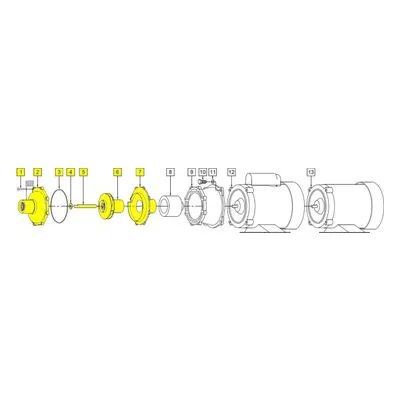 March Pumps Number: 0151-0069-0100 Repair Part - Wet End Kit 1Pk TE-5.5C-MD