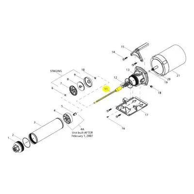 Goulds Pumps Repair Part 7K1835 SHAFT ASSY
