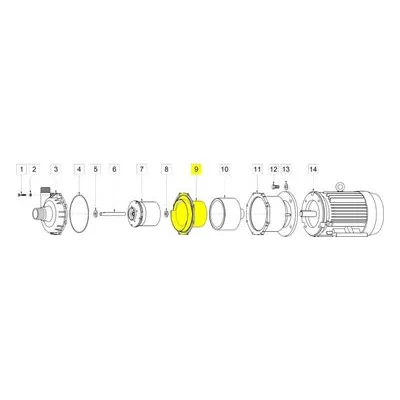 March Pumps Number: 0157-0053-1000 Repair Part - Housing (Rear)