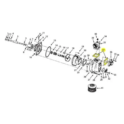 AMT Pump Repair Part 3993-071-90, FLANGE GASKET KIT (2 PCS)