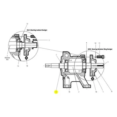 Goulds Part / Accessory 5K545 V-ring SH S-frame Manufactured by Xylem.