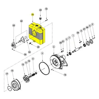 Barnes Pumps 023723 Repair Pump Part Number BODY, PUMP, 2"SPC, CI