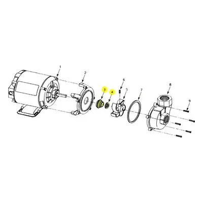 AMT Pump Repair Part 1640-161-93, 0.63 SEAL SUBGRP BUNA JC TYPE 11A. Model 3201-96 Laundry Tray Pumps.