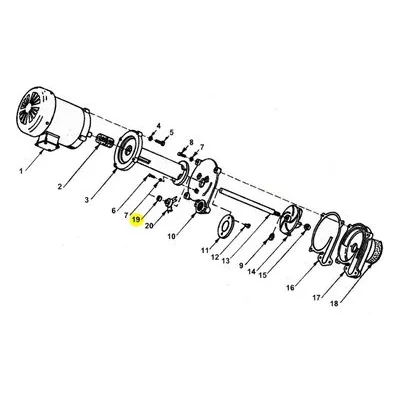 AMT Pump Repair Part 2196-004-00, BEARING CARBON 7/8ODX 5/8ID X 1/2 LG