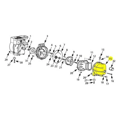 AMT Pump Repair Part 3827-003-00, CASING POLYPRO 2IN NPT 3824-99 3825-99 382A-99