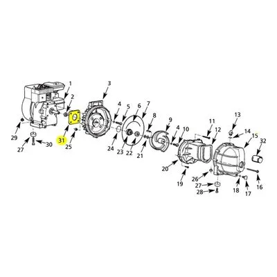 AMT Pump Repair Part 2102-002-00, ADAPTER TO ENGINE SHIM/GASKET