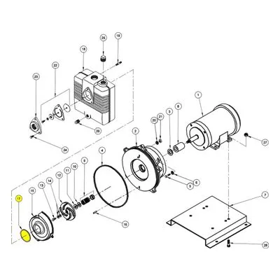 Barnes Pumps 018388 Repair Pump Part Number GASKET, VOLUTE, BUNA-N, 4.50" OD