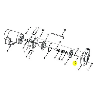3150, 3151 AMT Pump Repair Part 1759-003-00, 3/8-16X1-1/2 SOC COUNTERSUNK SCREW SS