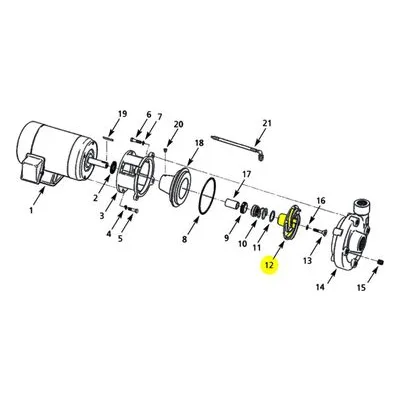 AMT Pumps 3150-013-00 IMPELLER XSS 2.00HP MBV -09