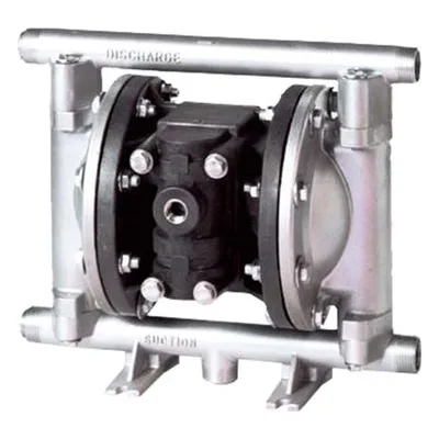 Lutz-Jesco LI50-MAA-TTYT-M30 AIRTRAN 1/2" Metallic Bolted AODD Diaphragm Pump. Alu/Tef. w/Male Threads, 0 - 17 GPM.