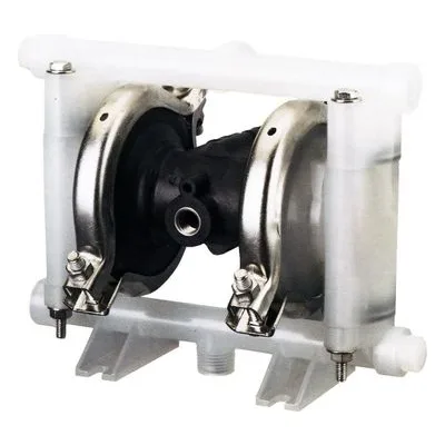 Lutz-Jesco America LJKT-C3/8 AIRTRAN 3/8" Plastic Clamped AODD Diaphragm Pump. PVDF/PTFE, 0 - 9 GPM.