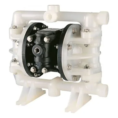 Lutz-Jesco America LJKV-B1/2 AIRTRAN 1/2" Plastic Bolted AODD Diaphragm Pump. PVDF/Viton, 0 - 17 GPM.