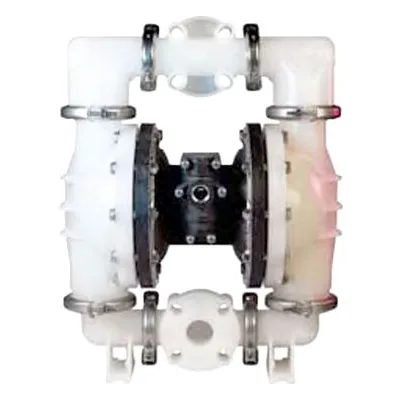 Lutz-Jesco America LJPE-B2 AIRTRAN 2" Plastic Bolted AODD Diaphragm Pump. Polypropylene/Santoprene, 0 - 180 GPM.