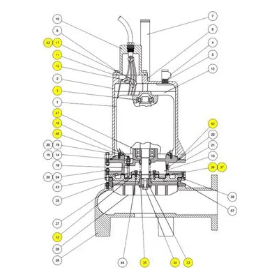 Barnes Pumps 130175 Repair Pump Part Number KIT, SERVICE, 4 L-DS