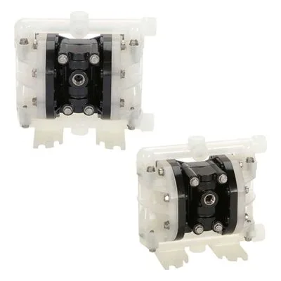 All-Flo A025-NPK-TTKT-M70 A Series A025 Bolted Plastic 1/4" Air Operated Double-Diaphragm AODD Pump, PTFE Diaphragms.