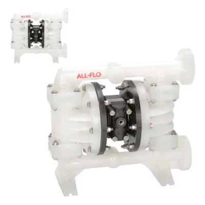 All-Flo A100-FPP-GGPN-S70 A Series A100 Bolted Plastic 1" Air Operated Double-Diaphragm AODD Pump, Geolast Diaphragms.