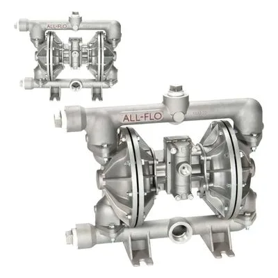 All-Flo A150-NAA-GGPN-B30 A Series A150 Bolted Metal 1-1/2" Air Operated Double-Diaphragm AODD Pump, Geolast Diaphragms.