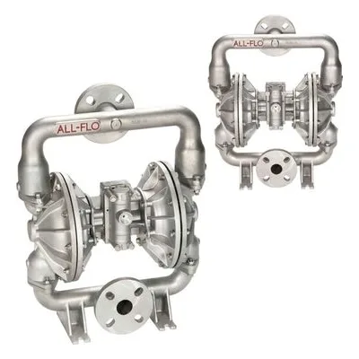 All-Flo A150-CA3-4T3MZ135 A Series A150 Metal 1.5" Air Powered Double-Diaphragm AODD Pump, Santoprene (FDA) Diaphragms.