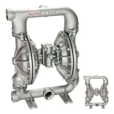All-Flo A200-BAA-GGAN-B30 A Series A200 Bolted Metal 2" Air Operated Double-Diaphragm AODD Pump, Geolast Diaphragms.