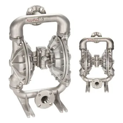 All-Flo A200-C33-GG3N-B70 A Series A200 Bolted Metal 2" Air Operated Double-Diaphragm AODD Pump, Geolast Diaphragms.