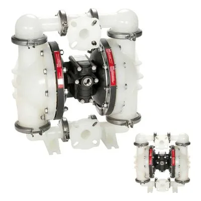 All-Flo C150-FPK-SSKE-B70 C Series C150 Clamped Plastic 1.5" Air Powered Diaphragm AODD Pump, Santoprene Diaphragms.