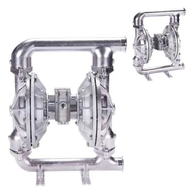 All-Flo F200-T3E-4S3M-S70 F Series F200 Metal 2" FDA Air Powered Diaphragm AODD Pump, Santoprene (FDA) Diaphragms.