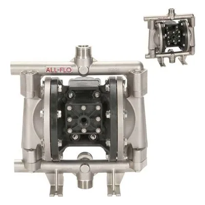 All-Flo S050-BP3-GN3N-S70 S Series S050 1/2" Max-Pass Solid Handling Air Powered Diaphragm AODD Pump Geolast Diaphragms