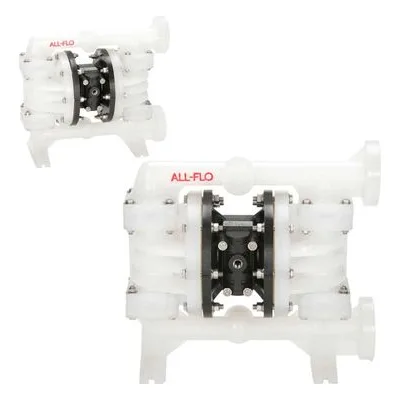 All-Flo S100-FPK-SEKE-S70 S Series S100 1" Max-Pass Solid Handling Air Powered Diaphragm AODD Pump Santoprene Diaphragms