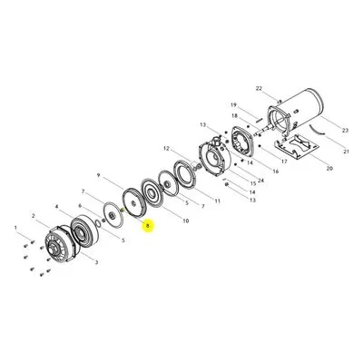 Goulds Pumps Repair Part 4L14 IMPELLER SPACER-LC