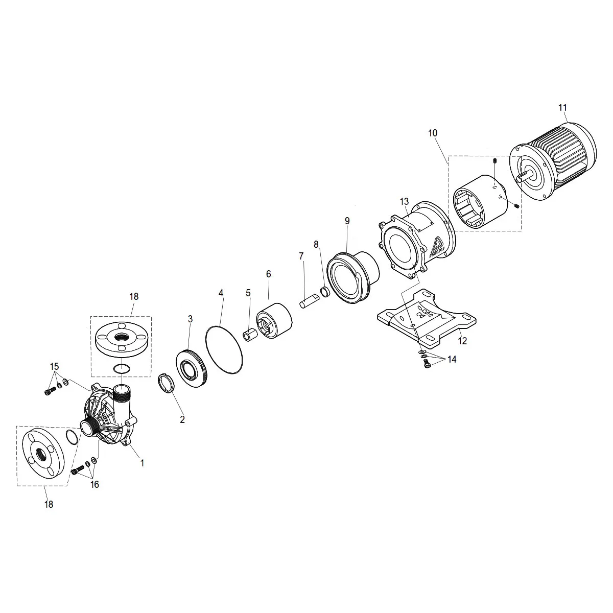 Iwaki MX0124 MX/MX-F Pump Repair Part, Magnet Assembly | PumpCatalog
