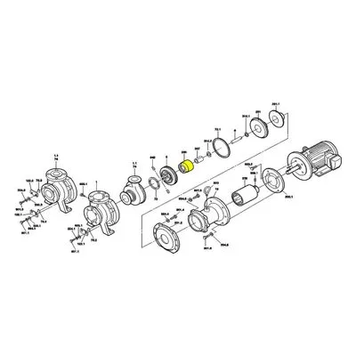 Iwaki America MDM0033 MDM Series Chemical Pump Repair Parts, Magnet Capsule, PFA, 2/3 HP, MDM-1516.