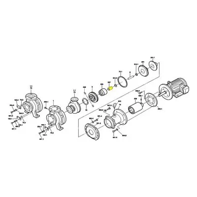 Iwaki America MDM0016 MDM Series Chemical Pump Repair Parts, Bearing, SIC, MDM-1516.