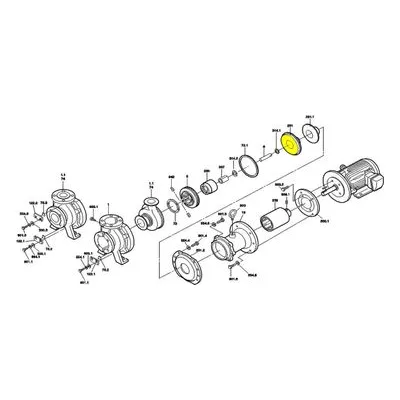 Iwaki America MDM0010 MDM Series Chemical Pump Repair Parts, Containment Shell, PFA, MDM-1516.