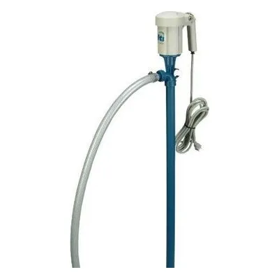 Finish Thompson DEFP019 Drum Pump Kit EFP-40 pump, S1 motor (115V), 5 ft PVC hose & clamp