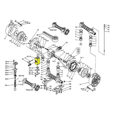Yamada Pumps Part # 711640 VALVE BODY 20/25PP