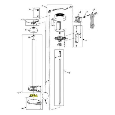 AMT Pump Repair Part 5233-011-98, IMPELLER 1/2HP XSS SUBGRP