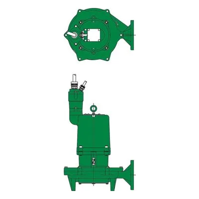 Hydromatic 527010147 HPGFHX - 3" Horizontal Discharge - 1750 RPM Grinder Pump, HPGFHX300CC, by Pentair.