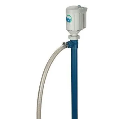 Finish Thompson DPFM023 Drum Pump Kit PFM-40 pump, M3V motor (115V), 5 ft reinforced PVC hose & clamp