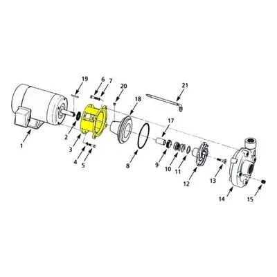AMT Pumps 3150-033-00 ADAPTER XCI 184/215JM 2PC TYPE MBV