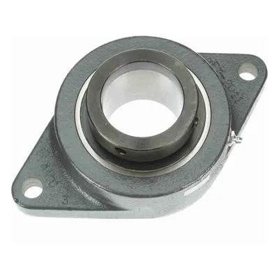 767987 Browning Mounted Cast Iron Two Bolt Flange Ball Bearing, Catalog Number: VF2E-239, 2.438" - Straight Bore.